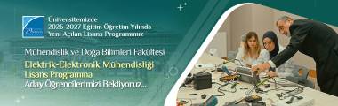 Elektrik-Elektronik Mühendisliği Lisans Progrmaı Açıldı