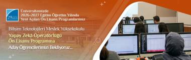 Yapay Zekâ Operatörlüğü Ön Lisans Programı